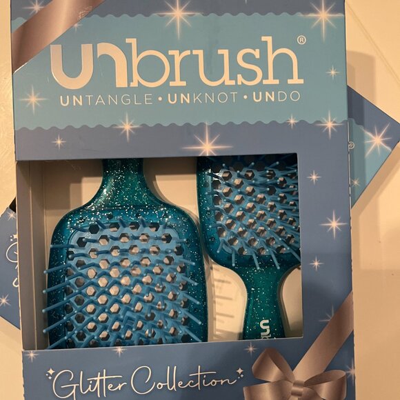 Unbrush Original and Unbrush Mini - Glitter Collection (TWO sets / Blue / NEW)‎ - Picture 5 of 9